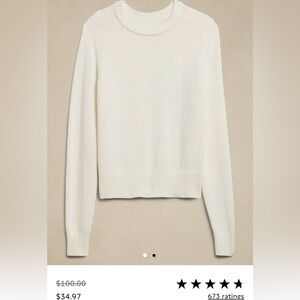 Banana Republic Cotton-Silk Sweater in Petite Small